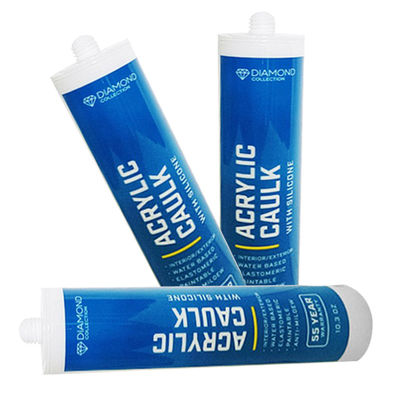 Heavy Bonding Fast Curing Siliconized Acrylic Sealant White Paste Decoration