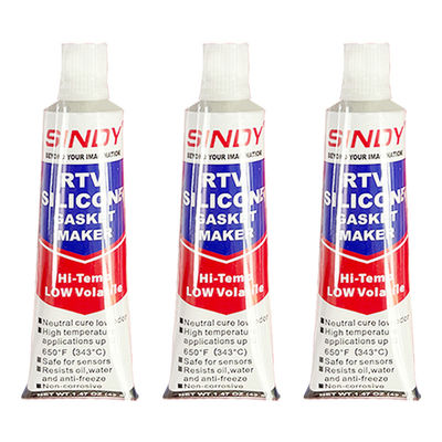 Sindy Waterproof Aan Heat Tolerant RTV Silicone Gasket Maker Grey For Auto