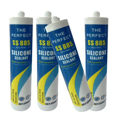 Clear 300ml Windows Doors Glass Neutral Weatherproof Silicone Sealant